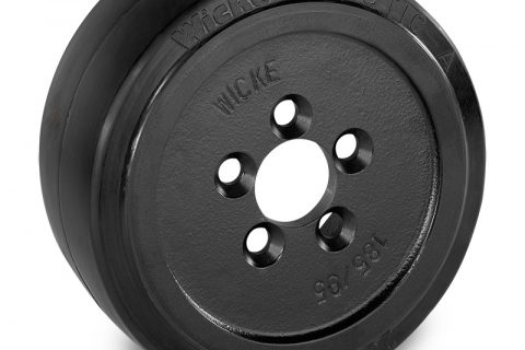 Pogonski točak za električne paletne viljuškare 230X90mm od elastična guma  sa aplikacija - primena prirubnica sa  otvori za 