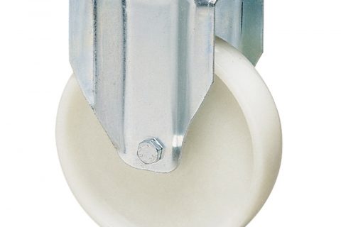 Fiksni točak za kolica  125mm sa polipropilen  osovina kliznog ležaja.Montaža sa gornja ploča